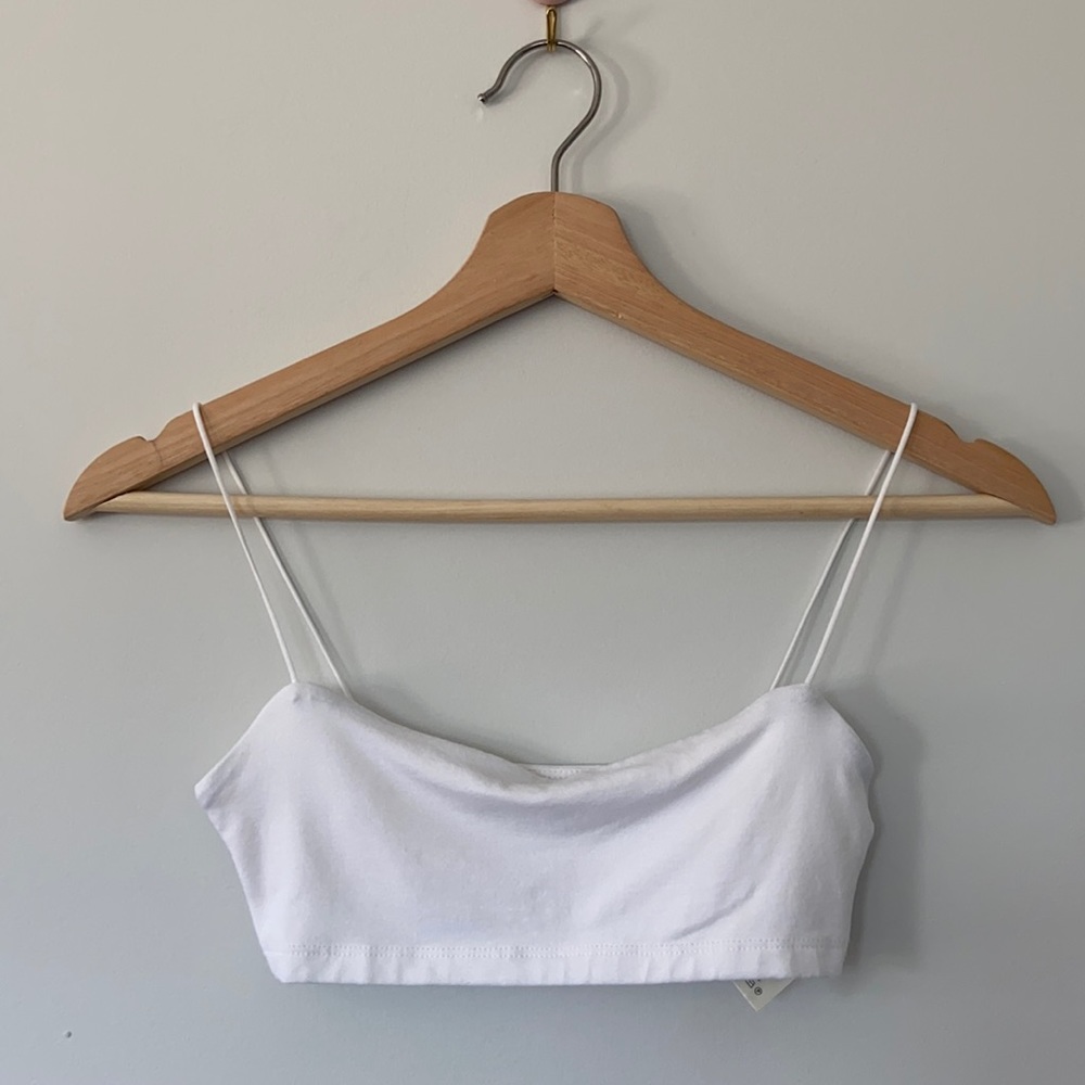 Aritzia Wilfred Free Ambrosia Bandeau Bra Crop Top